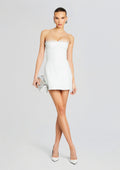 Amberly Leather Dress by retrofête in Optic White, product image 1