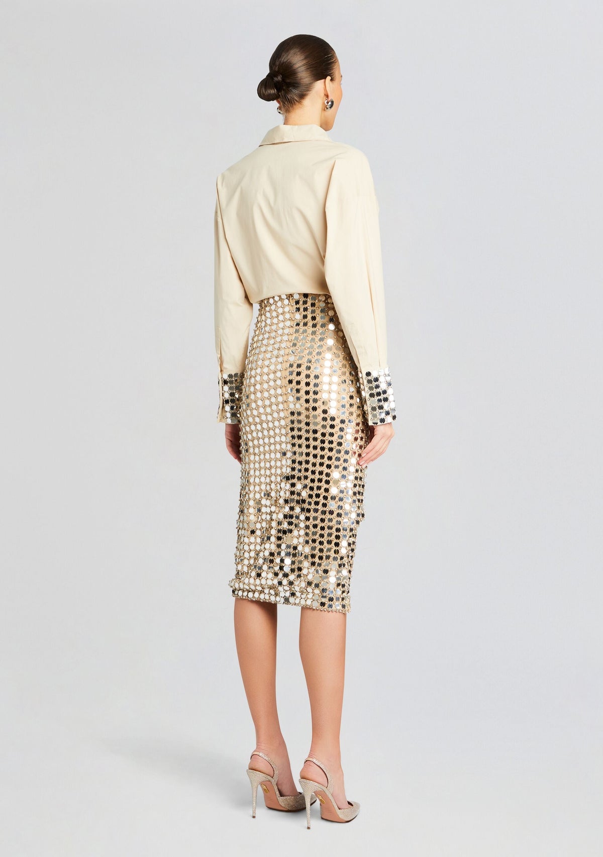 Ozella Shirt by retrofête in Champagne Dust, product image 4