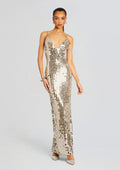 Perri Embellished Dress by retrofête in Champagne Dust, product image 1
