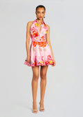 Rosa Short Dress by Hemant & Nandita in Pink Floral, product image 1