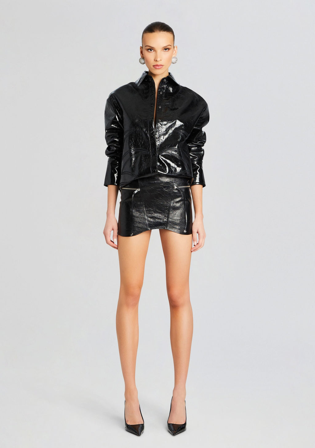 Shaili Leather Shirt by retrofête in Black, product image 5