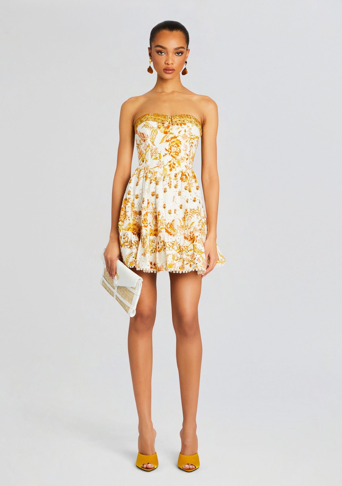 Tora Short Dress by Hemant & Nandita in Off White, product image 5