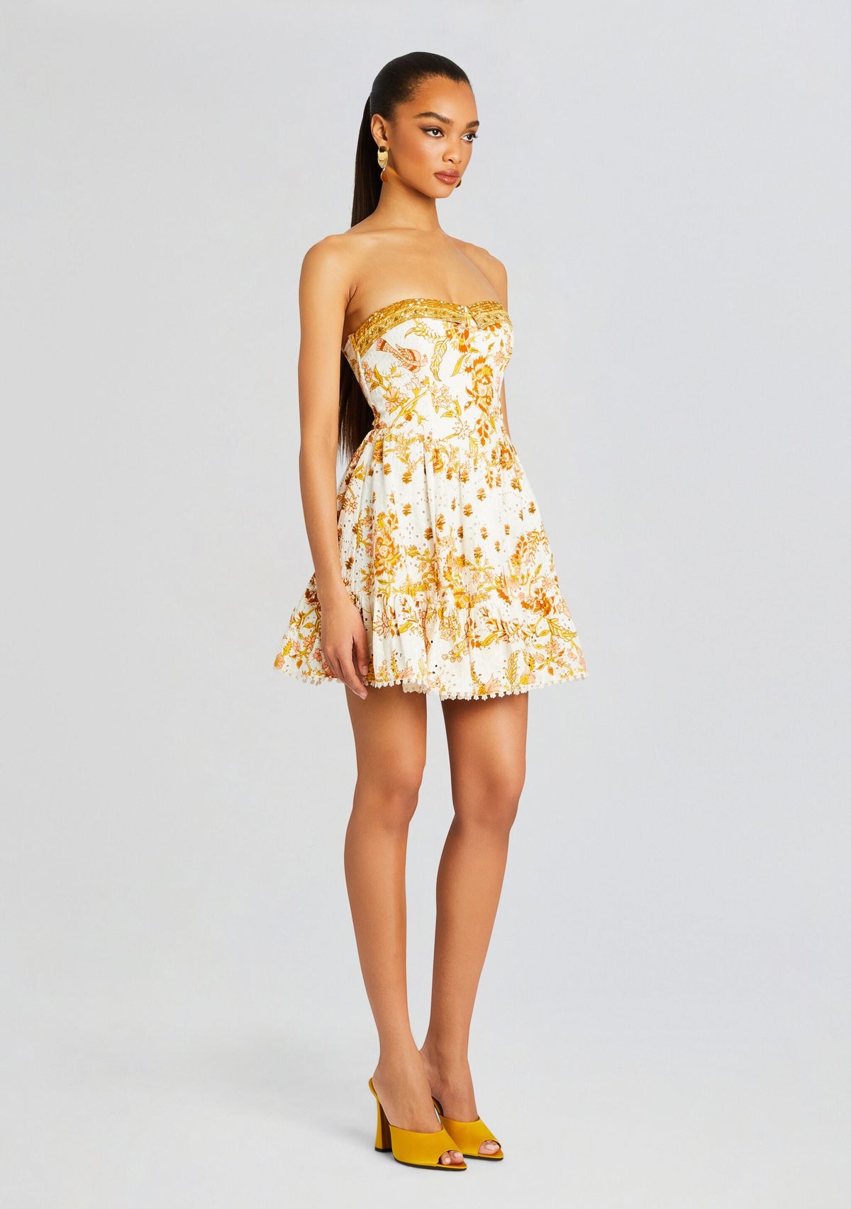 Tora Short Dress by Hemant & Nandita in Off White, product image 3