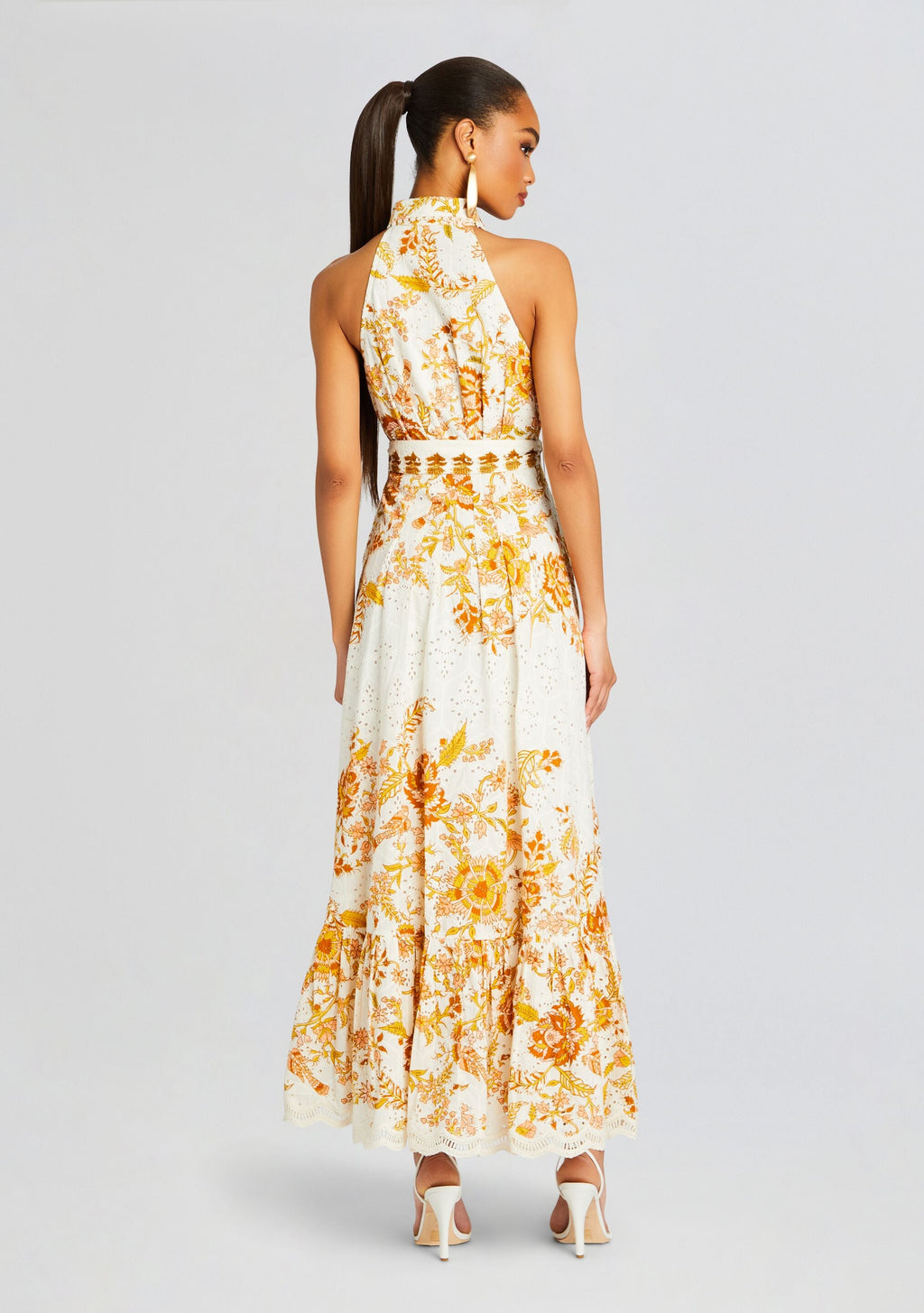 Tora Long Dress by Hemant & Nandita in Off White, product image 4