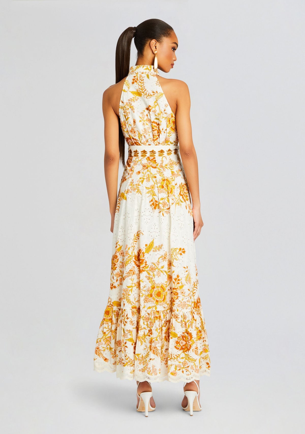 Tora Long Dress by Hemant & Nandita in Off White, product image 4