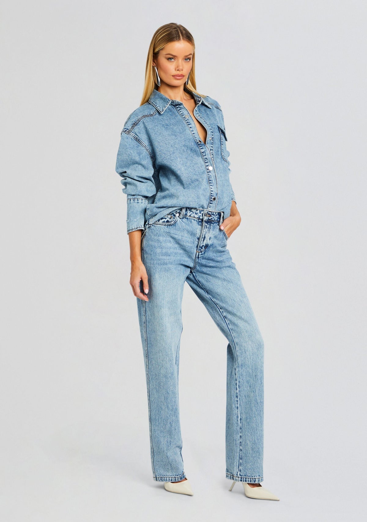 Denise Denim Shirt by retrofête in Tangier, product image 3