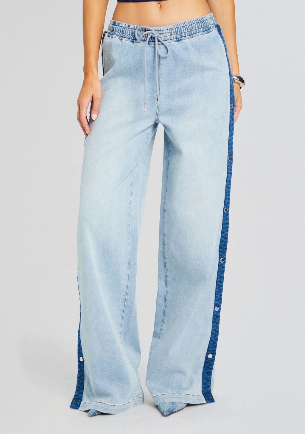 Gabbi Wide Leg Jean by SEROYA in Coastline, product image 1