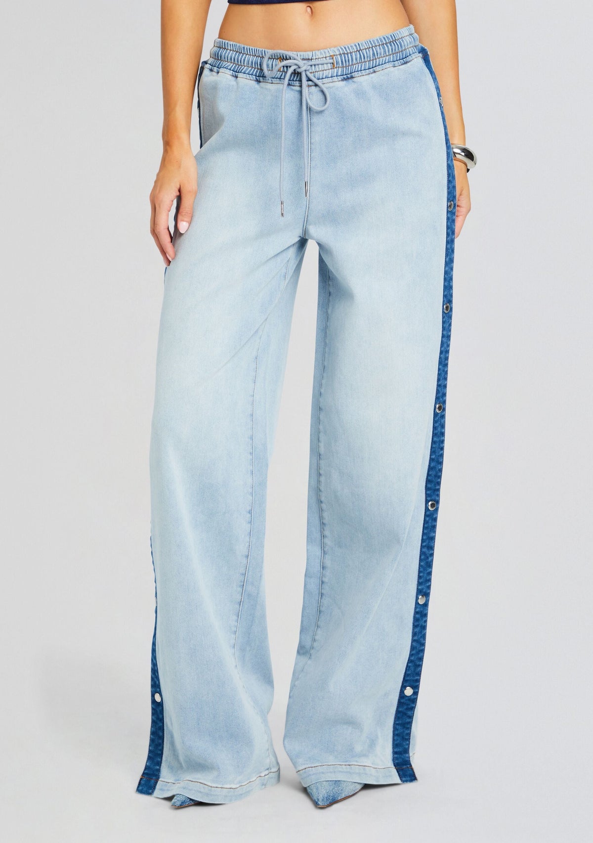 Gabbi Wide Leg Jean by SEROYA in Coastline, product image 1