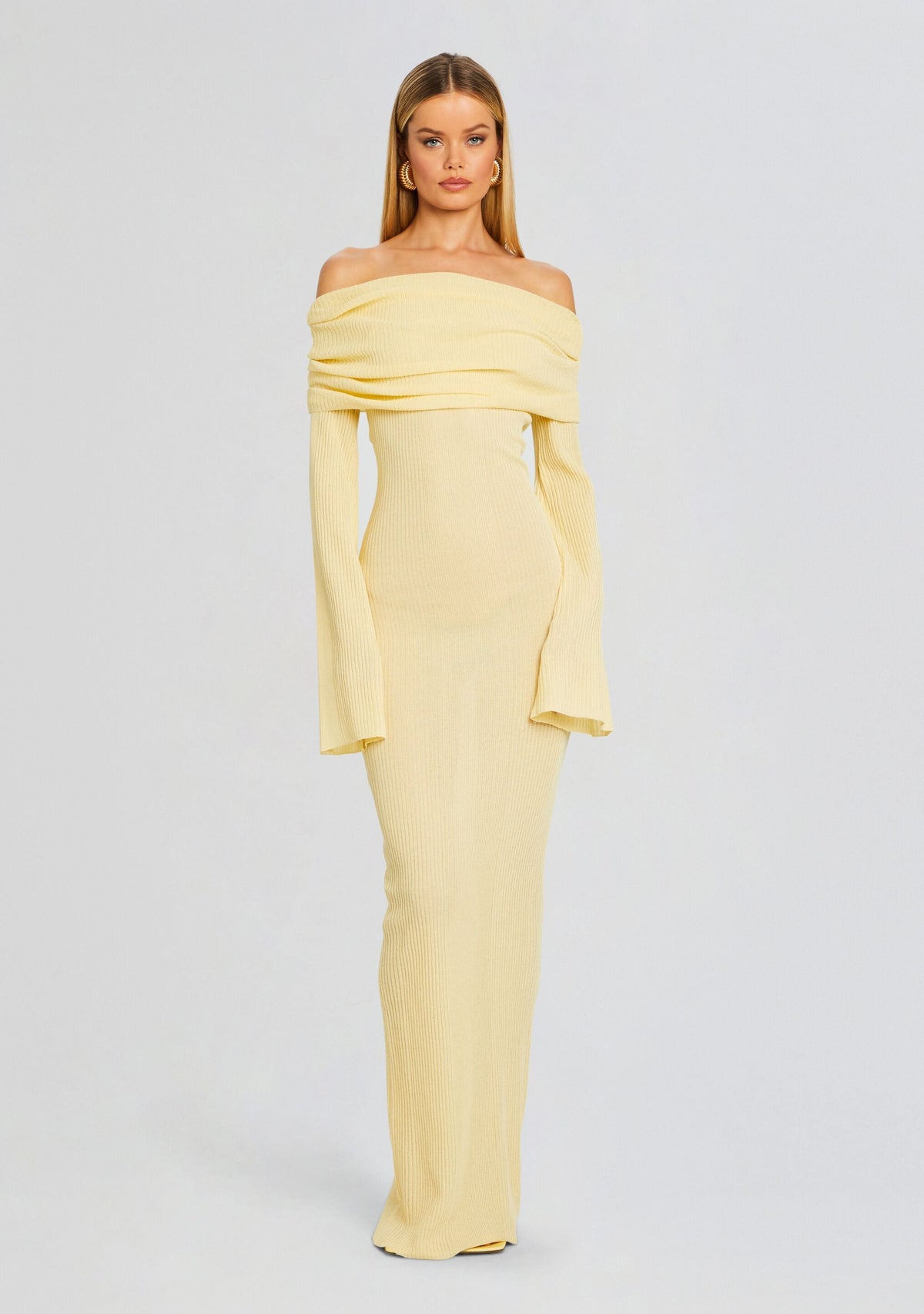 Galleria Maxi Dress by SEROYA in Butter, product image 5