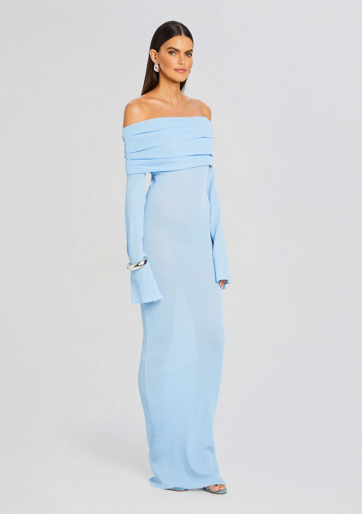 Galleria Maxi Dress by SEROYA in Powder Blue, product image 3