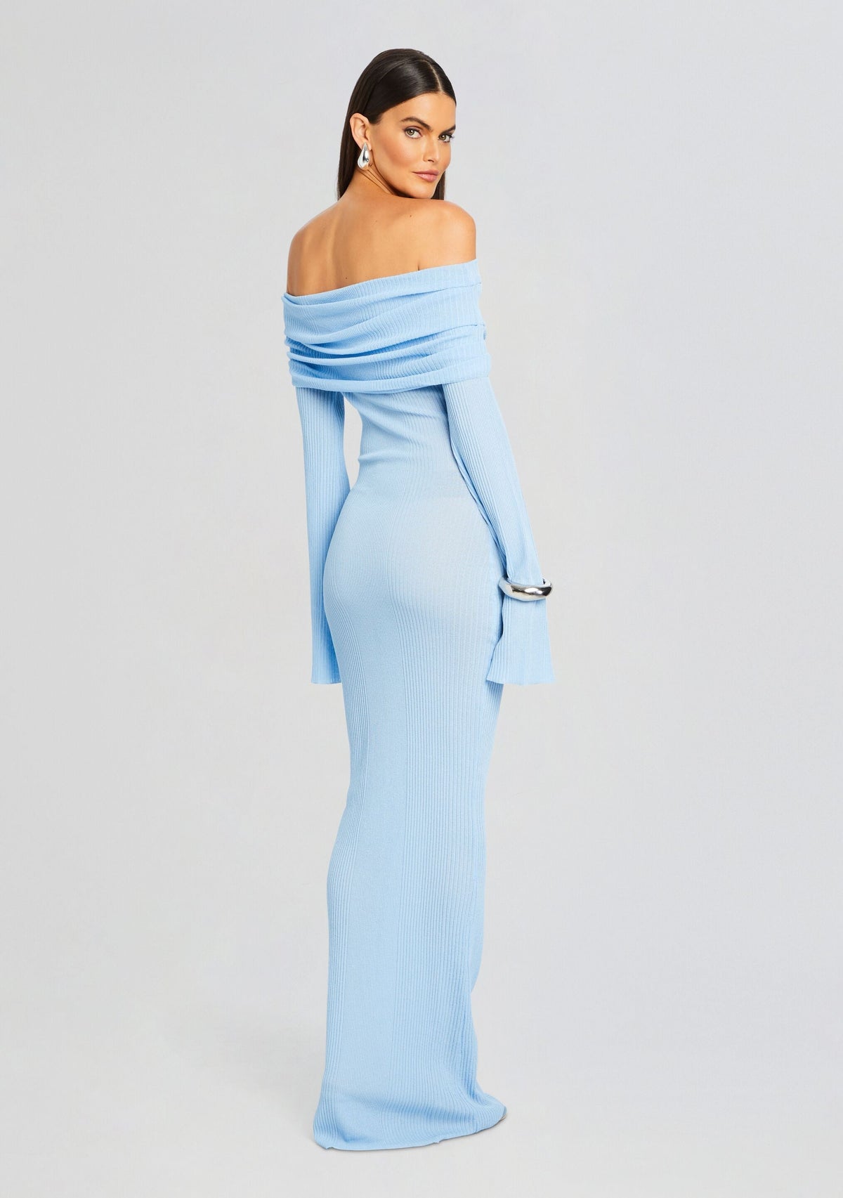 Galleria Maxi Dress by SEROYA in Powder Blue, product image 4