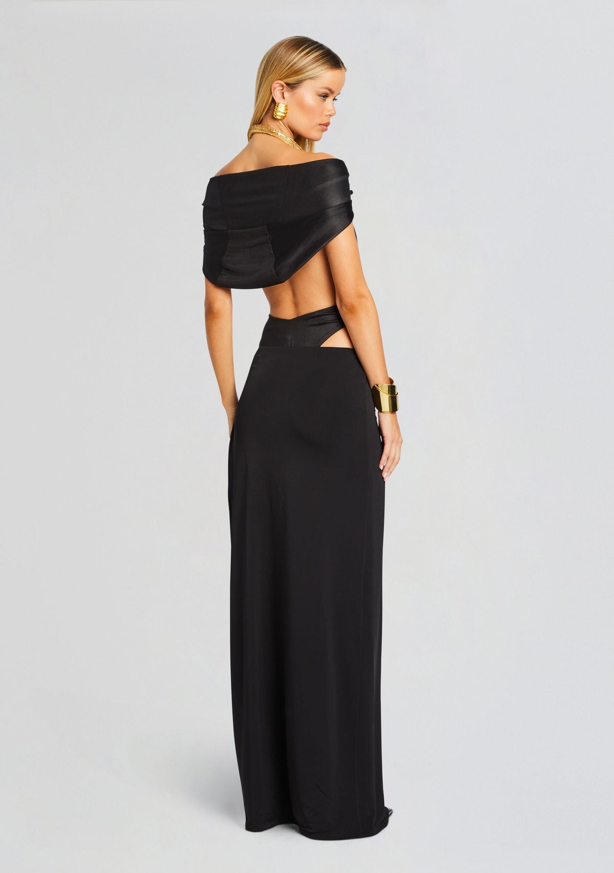 Leidy Bodysuit by retrofête in Black/Gold, product image 4