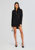 Maddox Embellished Shirt Dress by retrofête in Black, product image 1