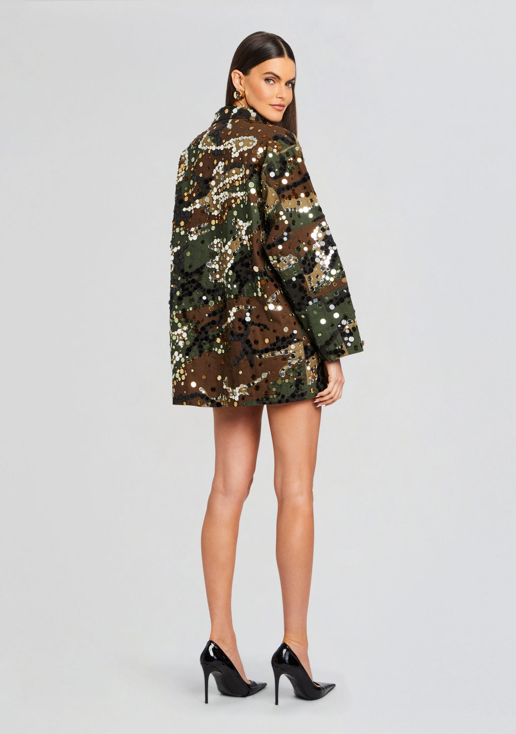 Arlie Embellished Jacket by retrofête in Camo, product image 4