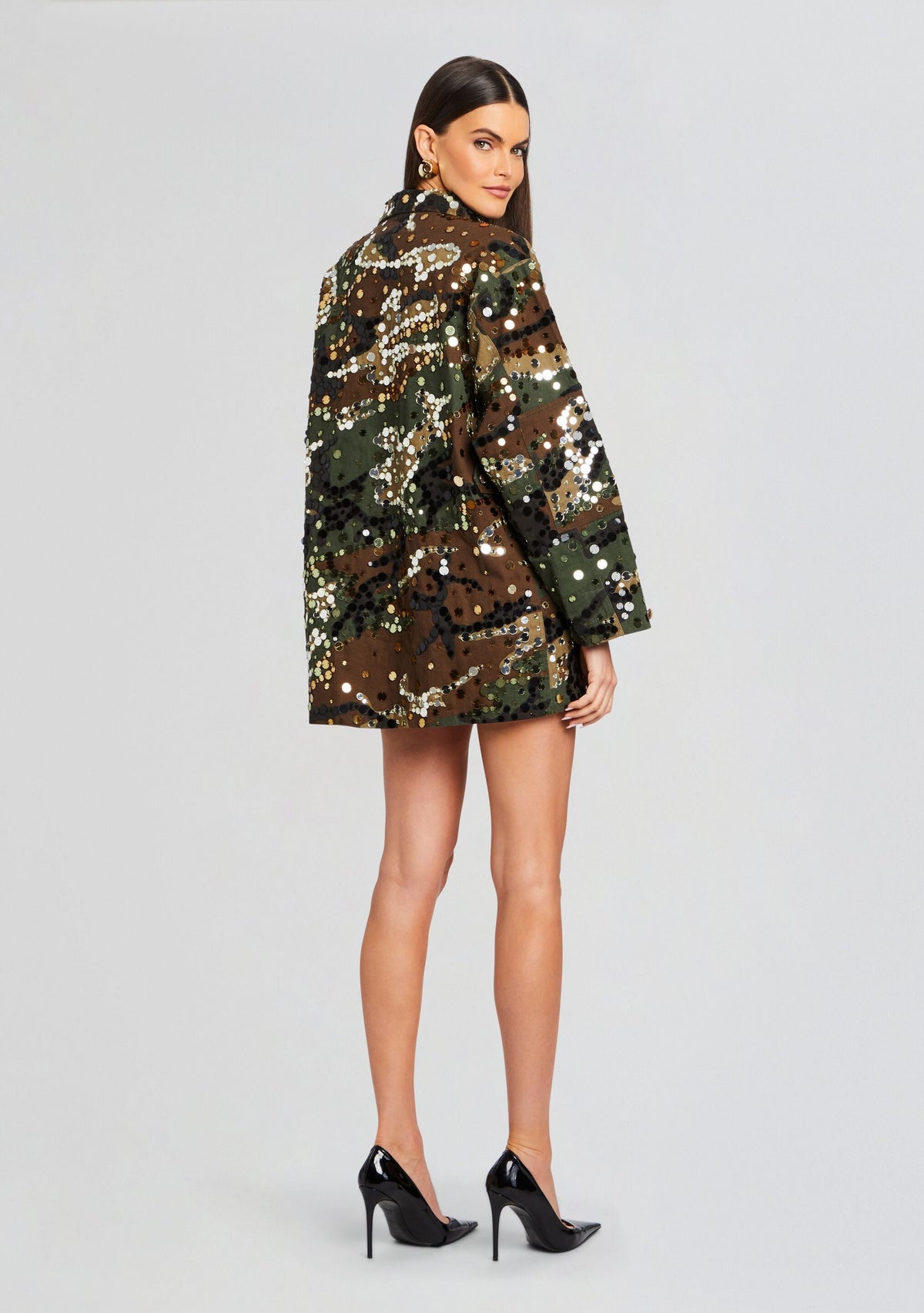 Arlie Embellished Jacket by retrofête in Camo, product image 4