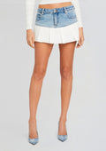 Blossom Mini Skirt by SEROYA in Coastline, product image 1