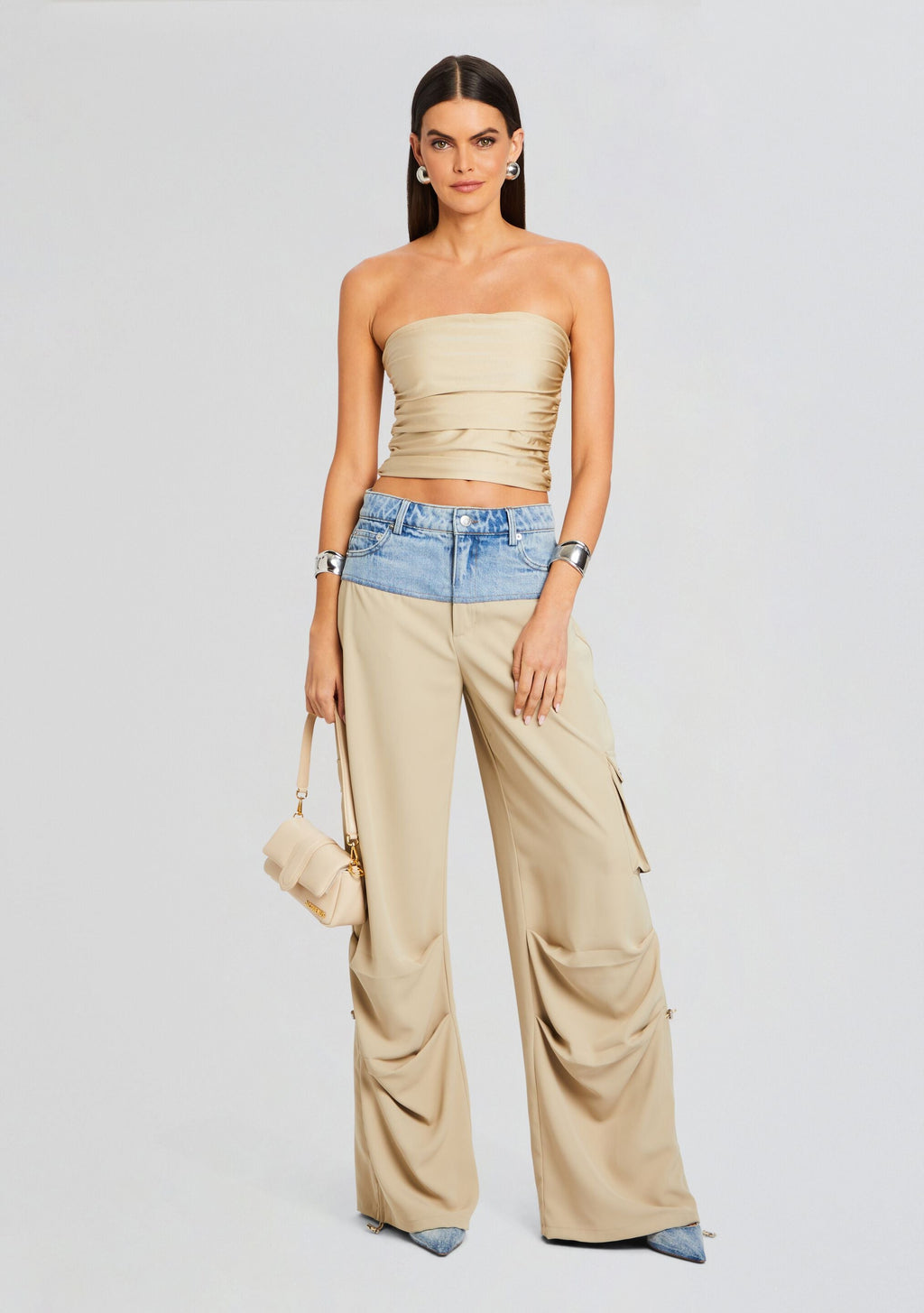 Harlow Cargo Pant by SEROYA in Oxford Coastline, product image 5