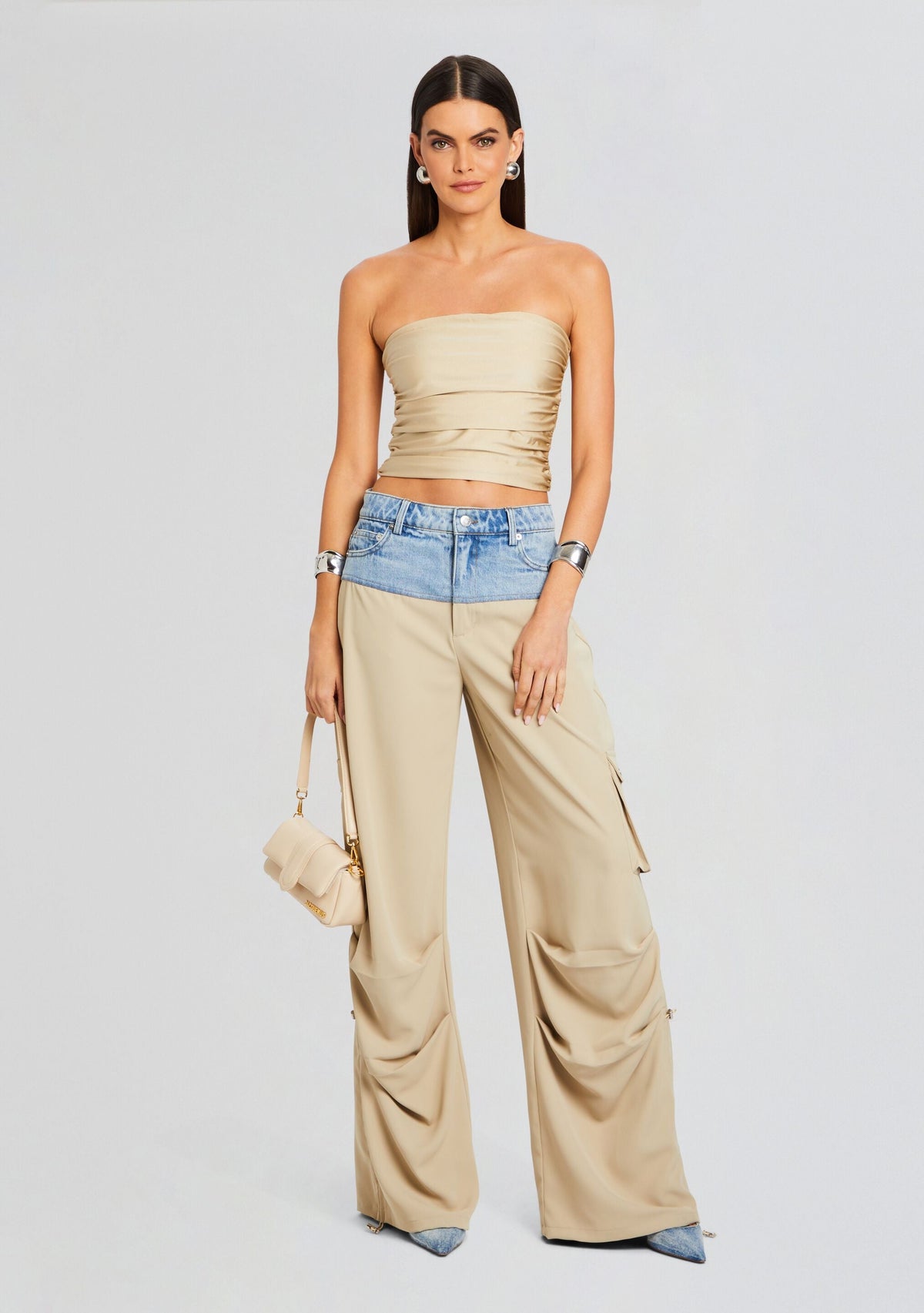 Harlow Cargo Pant by SEROYA in Oxford Coastline, product image 5