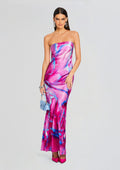 Keaton Silk Dress by retrofête in Pink Peony, product image 1