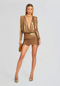 Marilyn Dress by retrofête in Bronze Gold, product image 1
