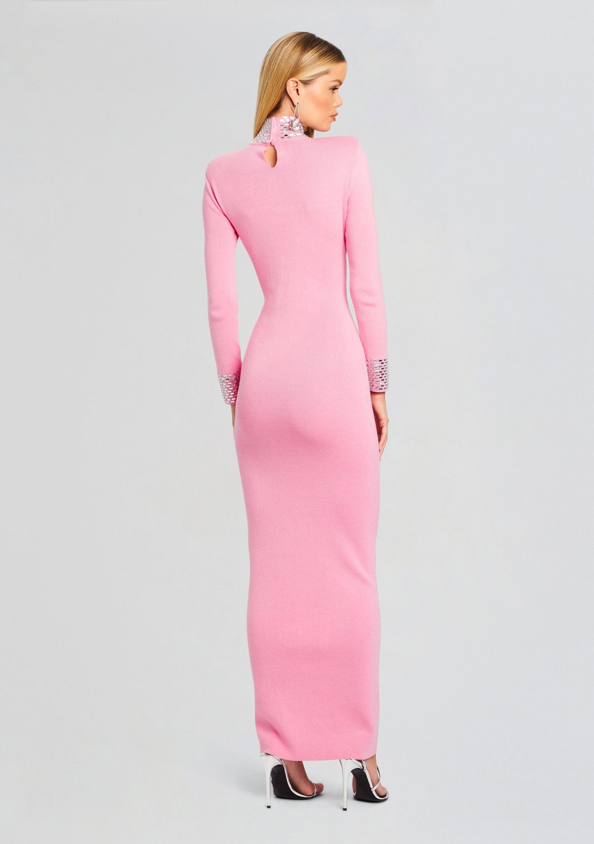 Monroe Embellished Knit Dress by retrofête in Peony Pink, product image 4
