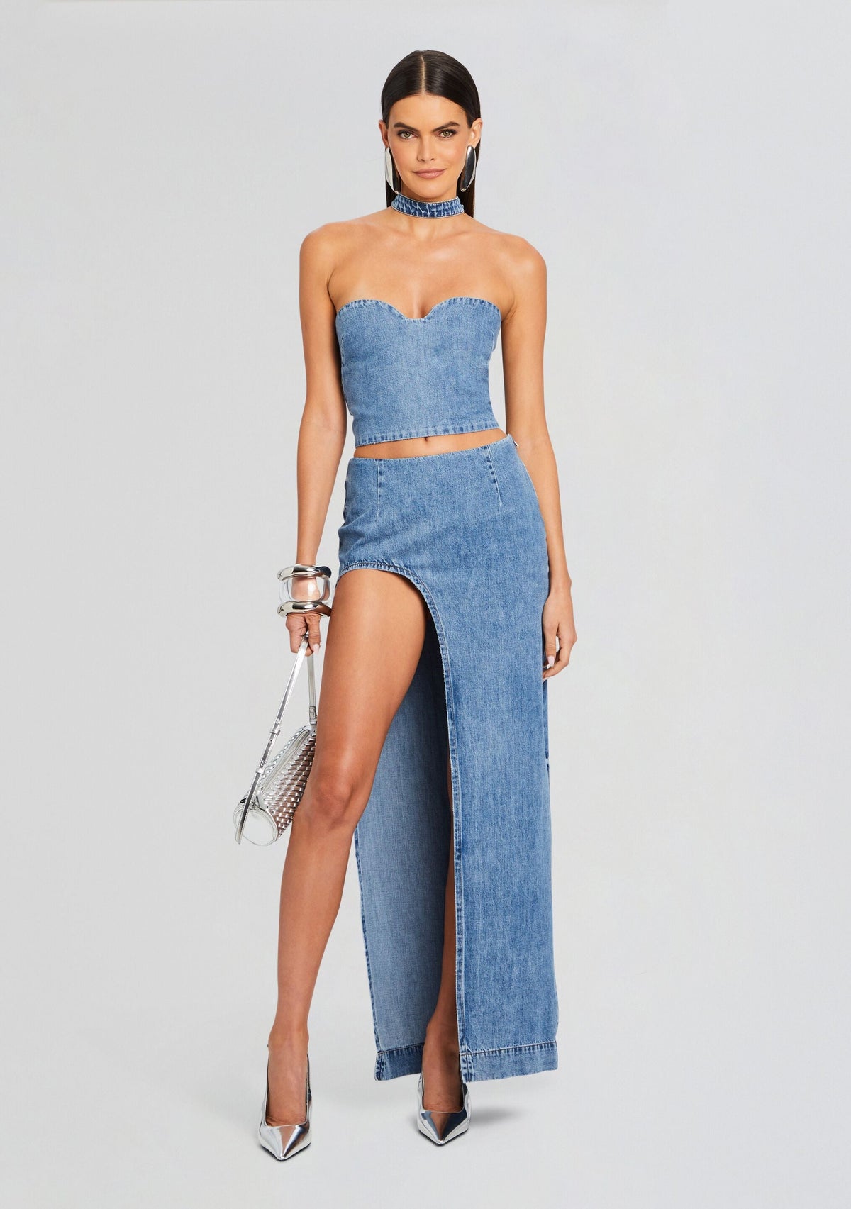 Rory Denim Top by retrofête in Oasis, product image 5