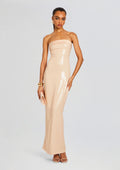 Alexandra Sequin Dress by retrofête in Nude, product image 1