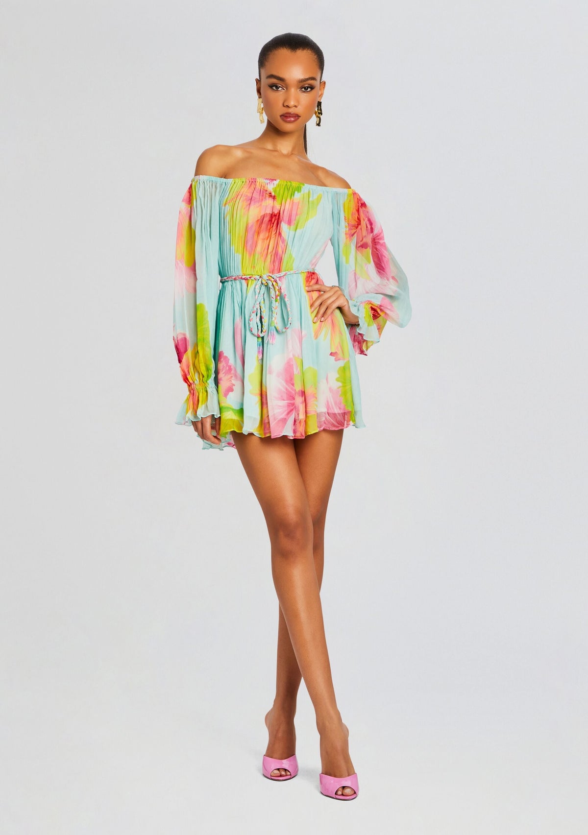 Mina Romper by Hemant & Nandita in Blue Floral, product image 1