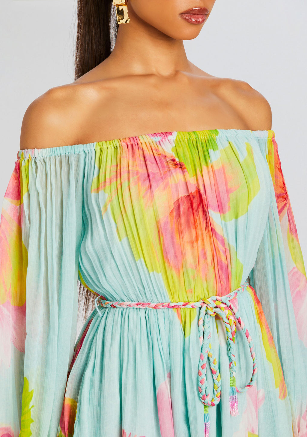 Mina Romper by Hemant & Nandita in Blue Floral, product image 2