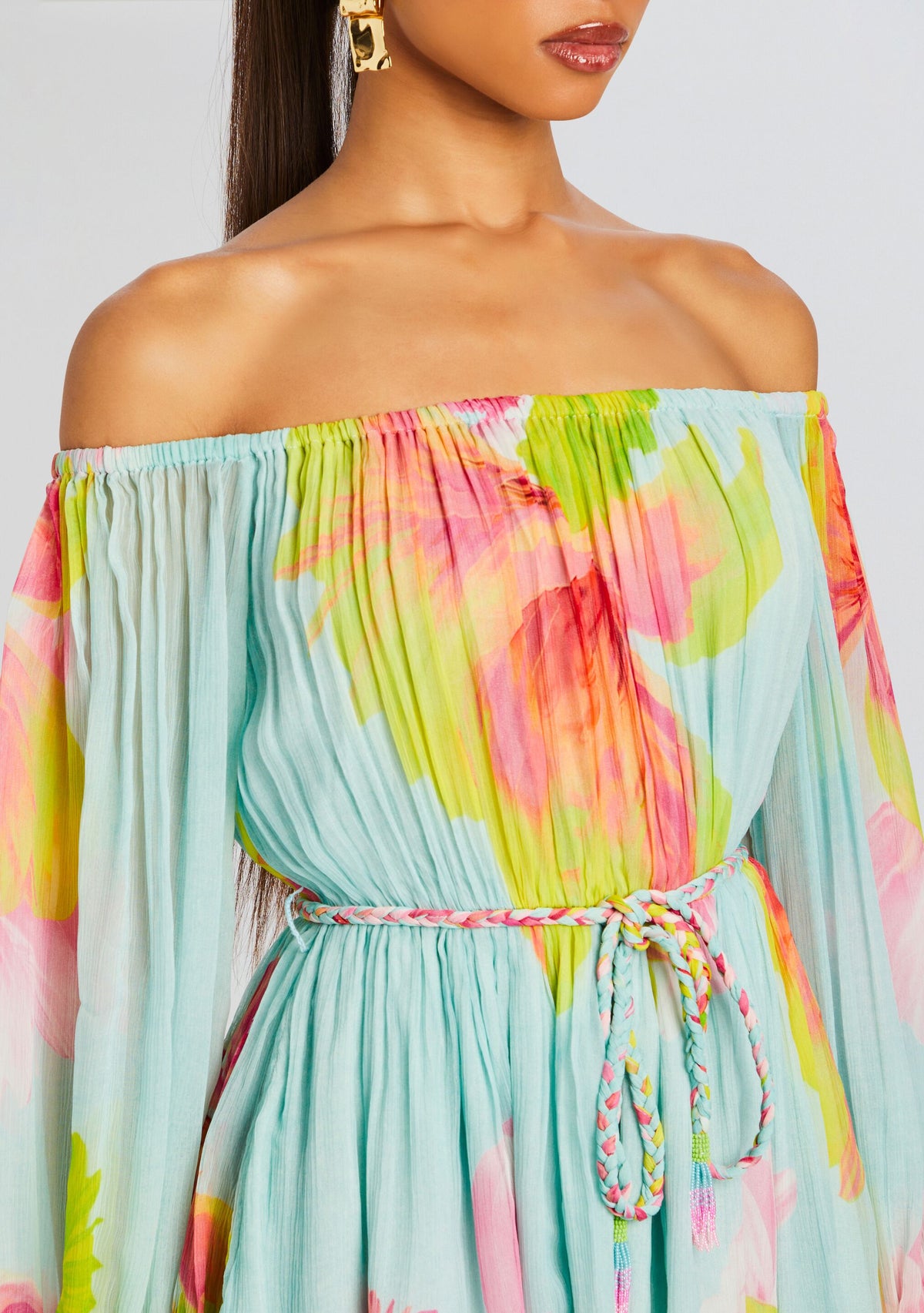 Mina Romper by Hemant & Nandita in Blue Floral, product image 2