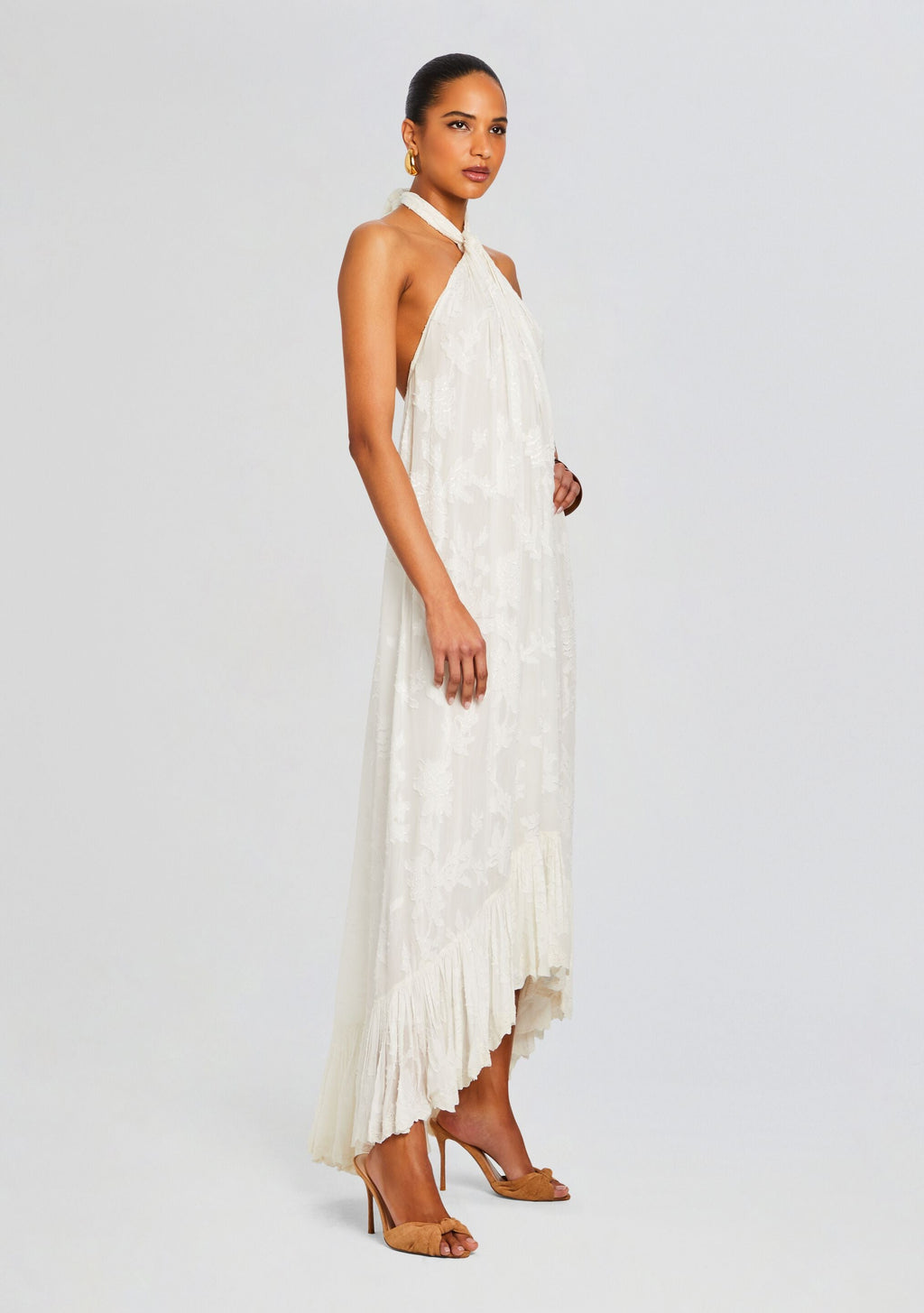 Nera Long Dress by Hemant & Nandita in White, product image 3