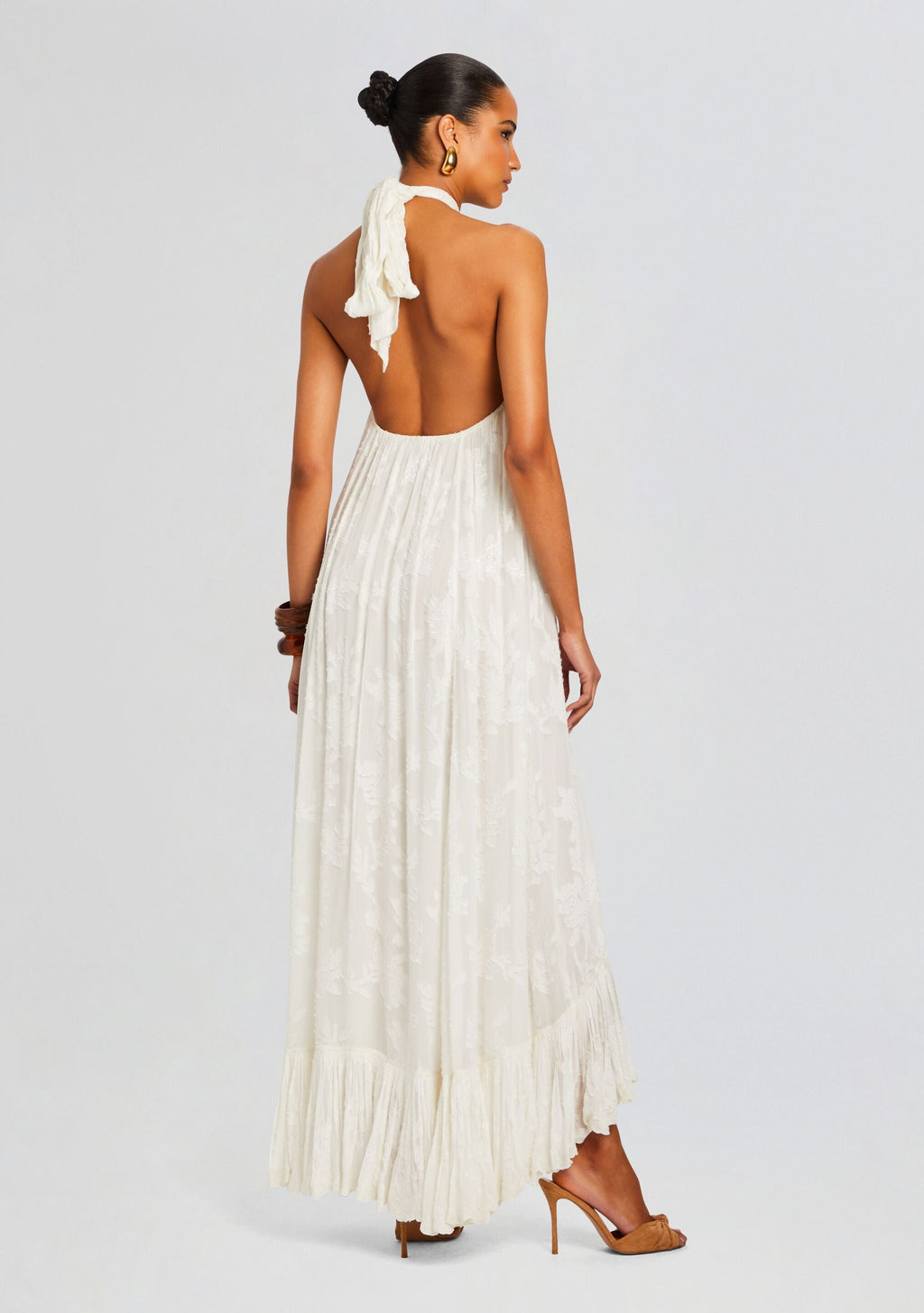 Nera Long Dress by Hemant & Nandita in White, product image 4