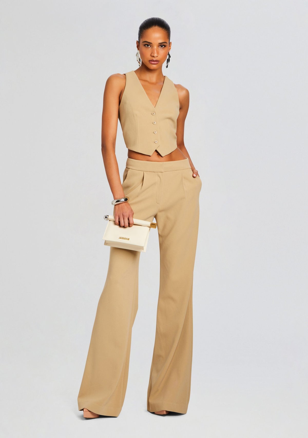 Jessica Transparent Vest by Sans Faff in Camel, product image 2