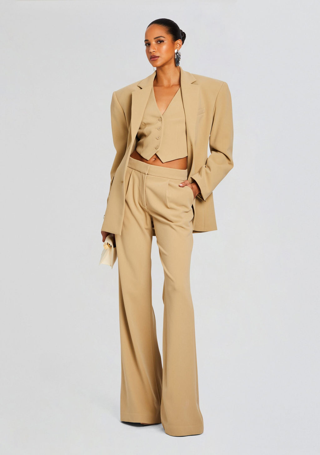 Jessica Transparent Vest by Sans Faff in Camel, product image 5