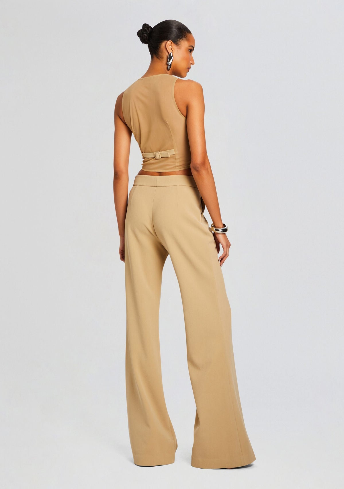 Jessica Transparent Vest by Sans Faff in Camel, product image 4