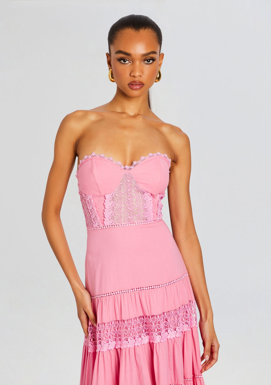Monnet Long Dress by Charo Ruiz in Rose Quartz, product image 5
