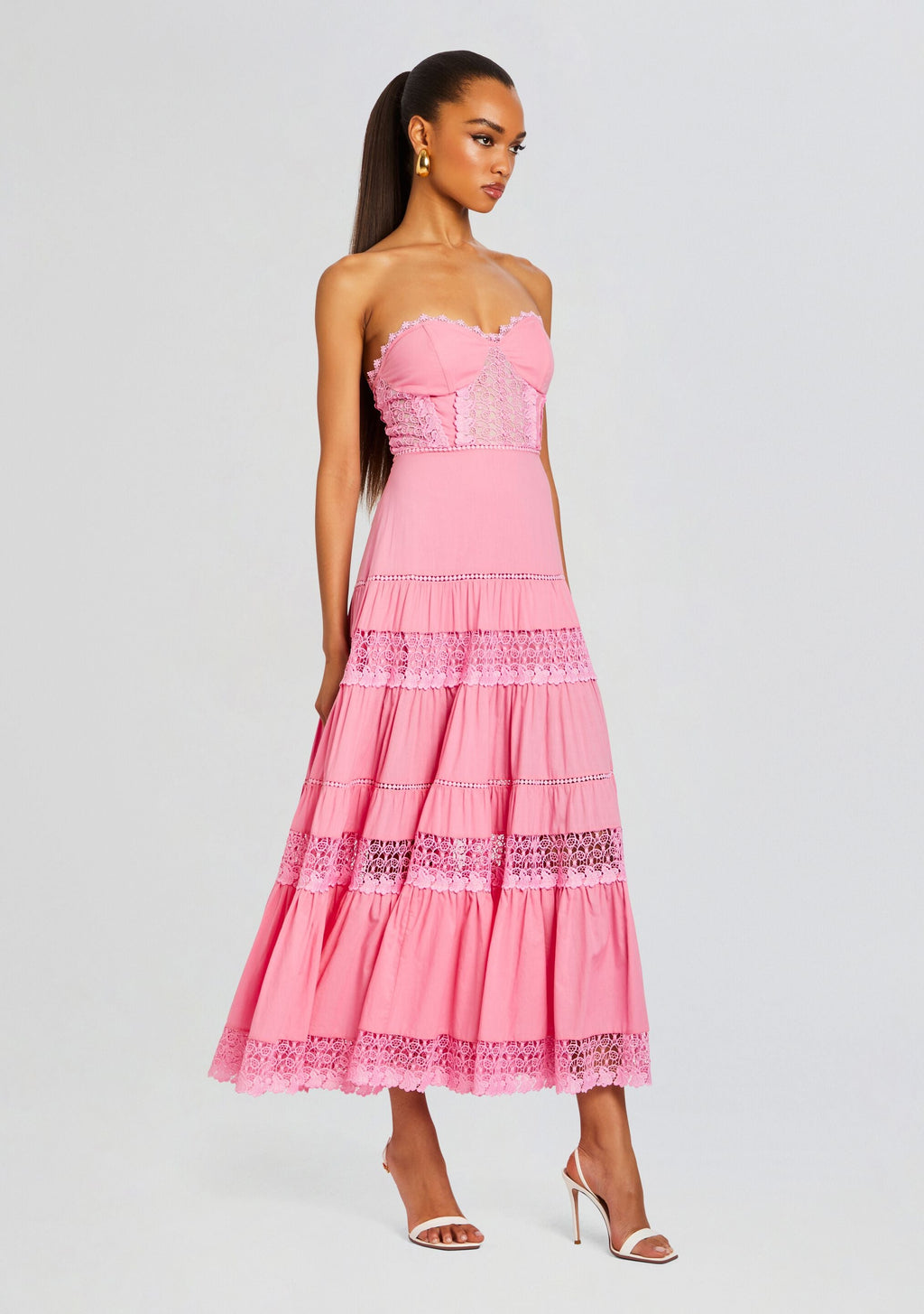 Monnet Long Dress by Charo Ruiz in Rose Quartz, product image 3