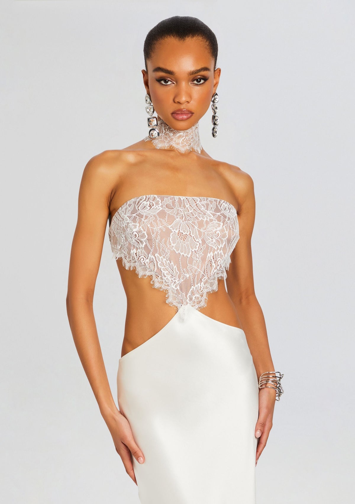 Lucie Dress by retrofête in White, product image 6