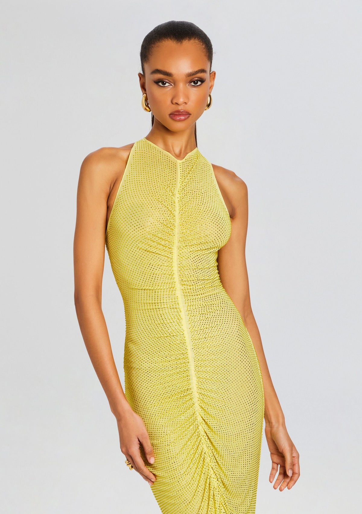 Marsann Embellished Dress by retrofête in Buttercream, product image 5