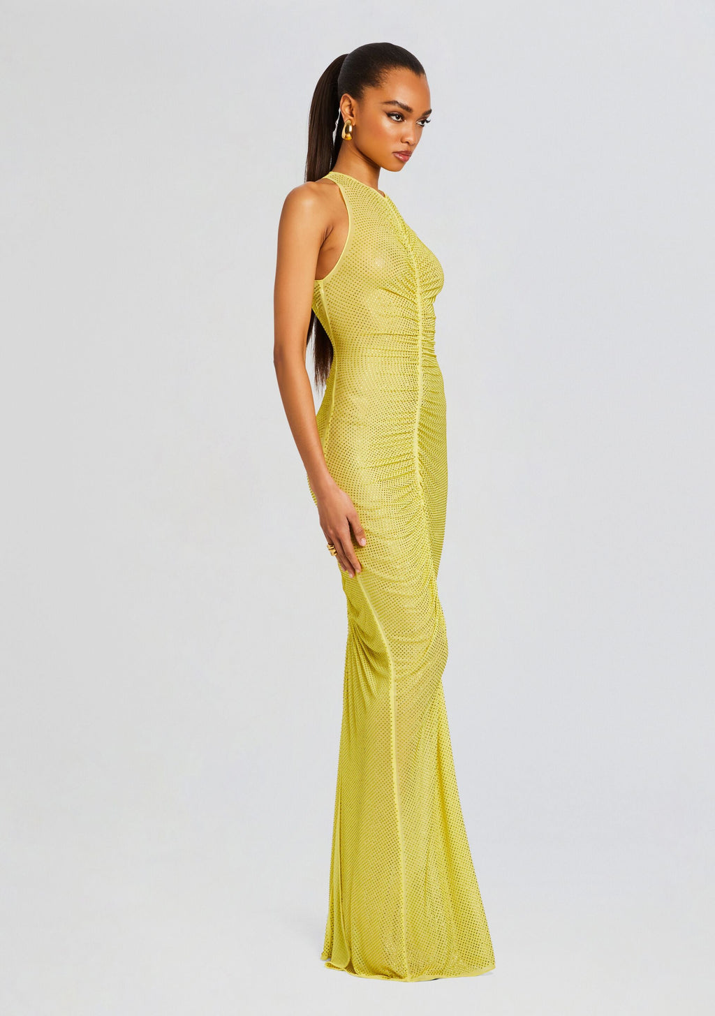 Marsann Embellished Dress by retrofête in Buttercream, product image 3