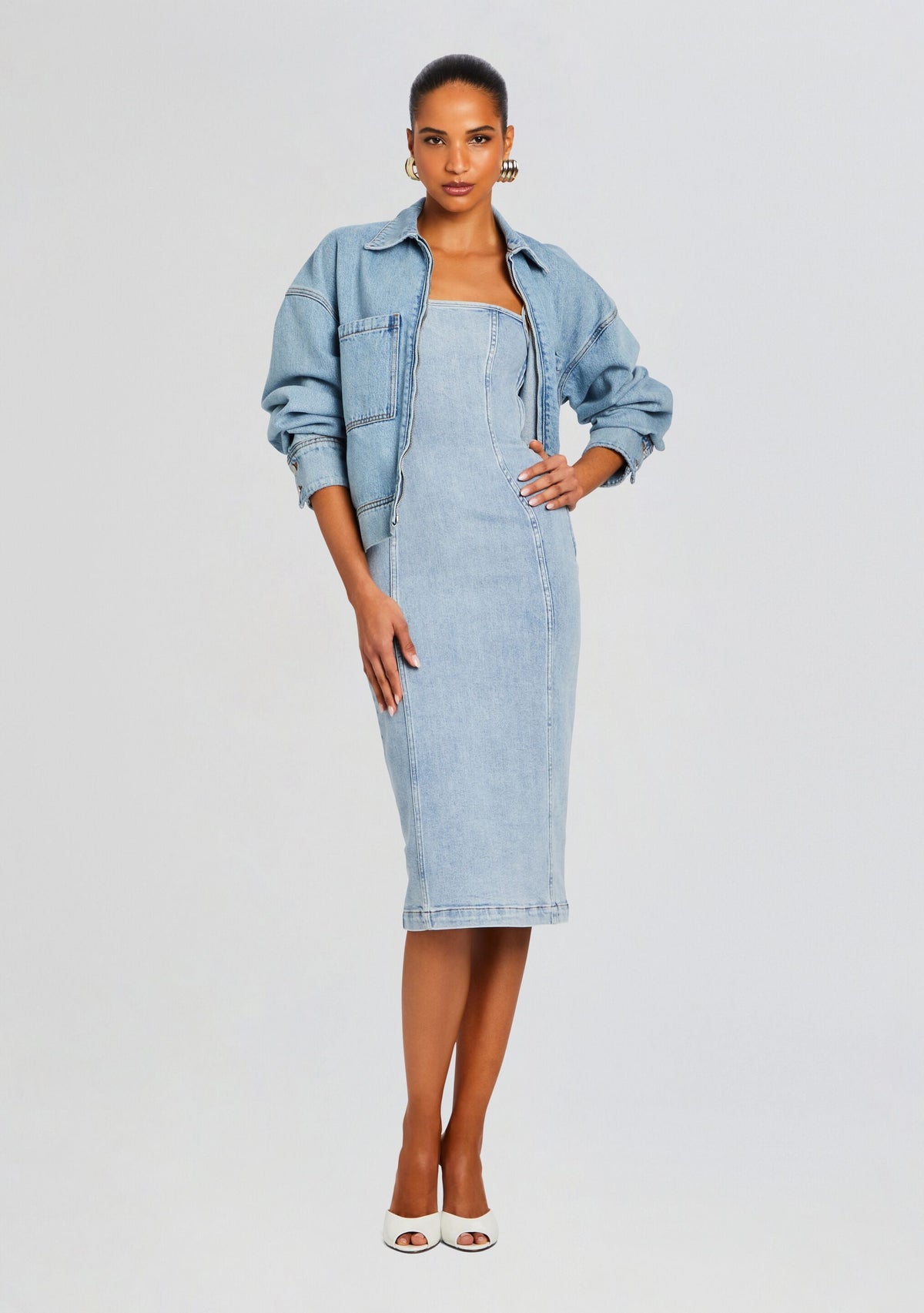 Fran Dress by SEROYA in Coastline, product image 5