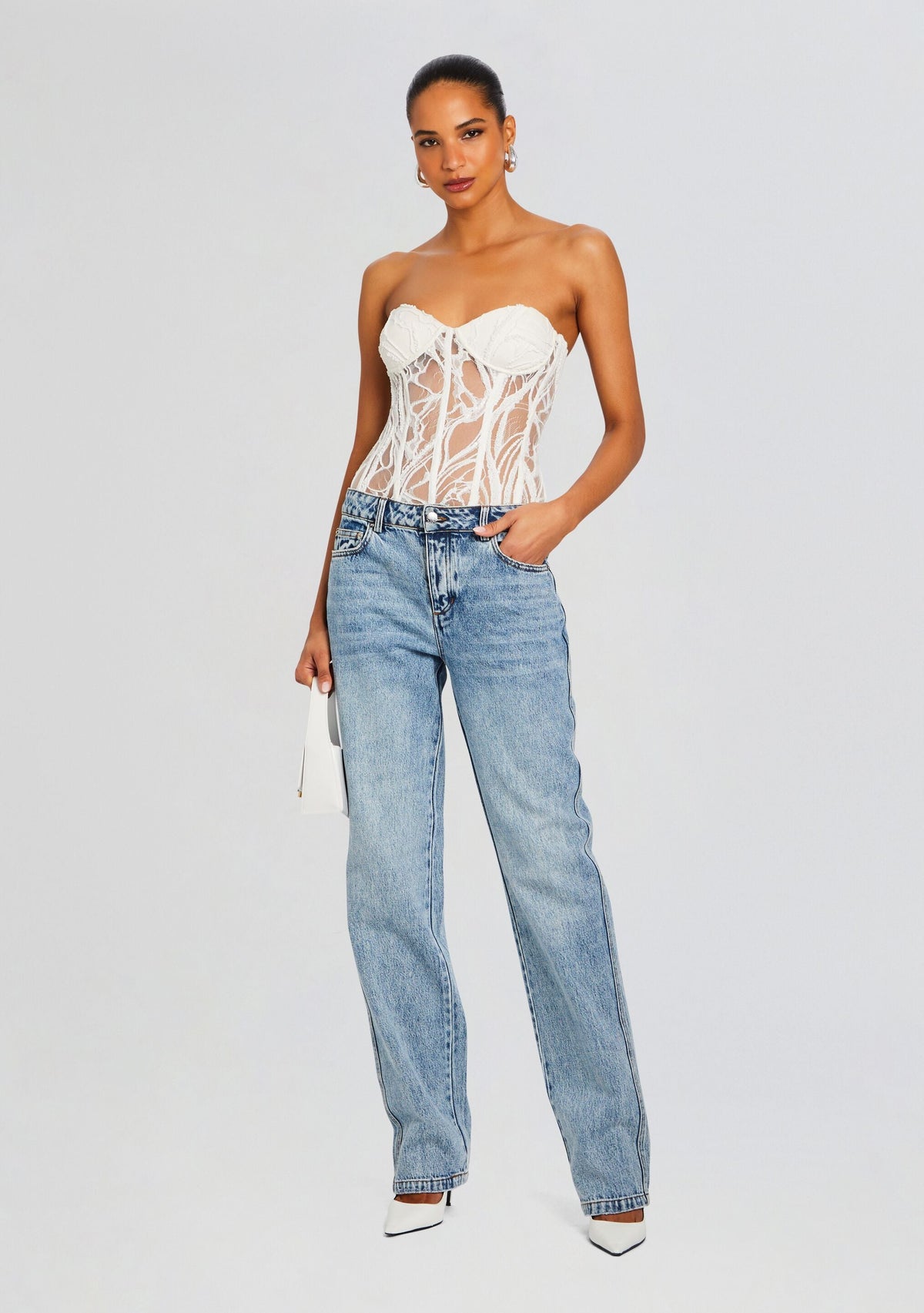 Solene Top by retrofête in White, product image 2