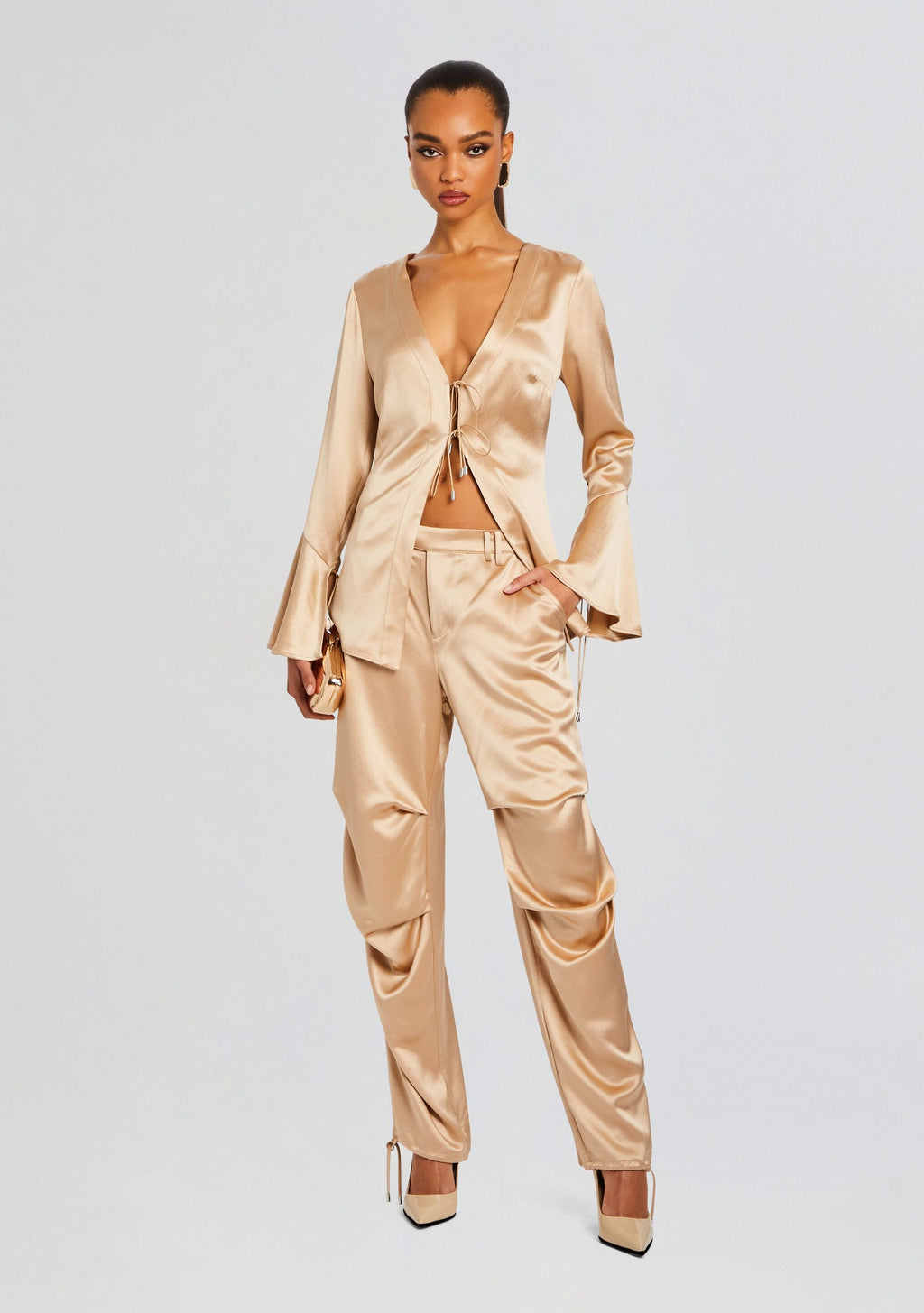 Svea Blouse by retrofête in Nude, product image 5