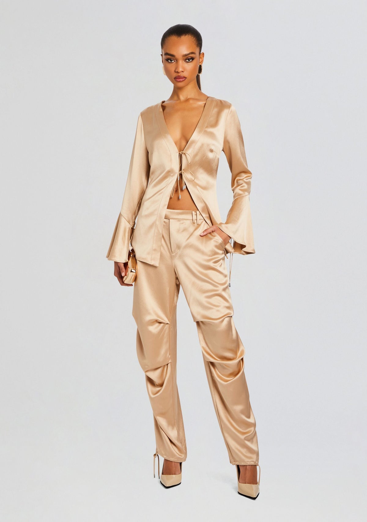 Svea Blouse by retrofête in Nude, product image 5