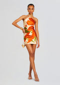 Adelaide Silk Dress by retrofête in Neutral Botanical, product image 1
