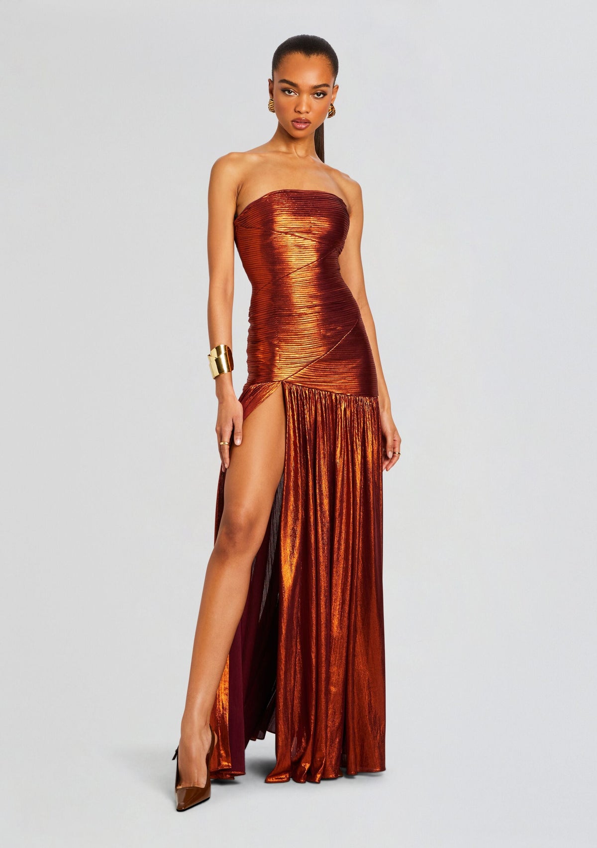 Chantal Dress by retrofête in Rust, product image 1