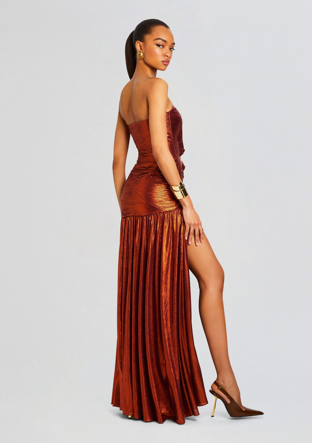 Chantal Dress by retrofête in Rust, product image 4