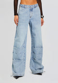 Chelle Ruched Jean by SEROYA in Coastline, product image 1