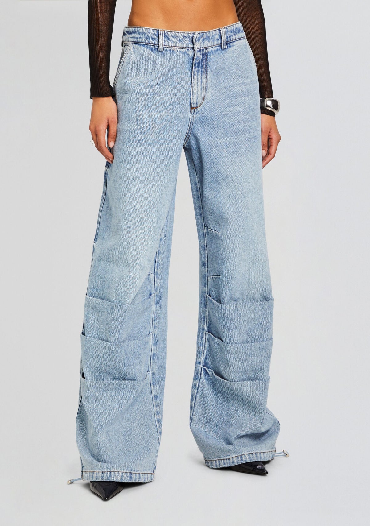 Chelle Ruched Jean by SEROYA in Coastline, product image 1