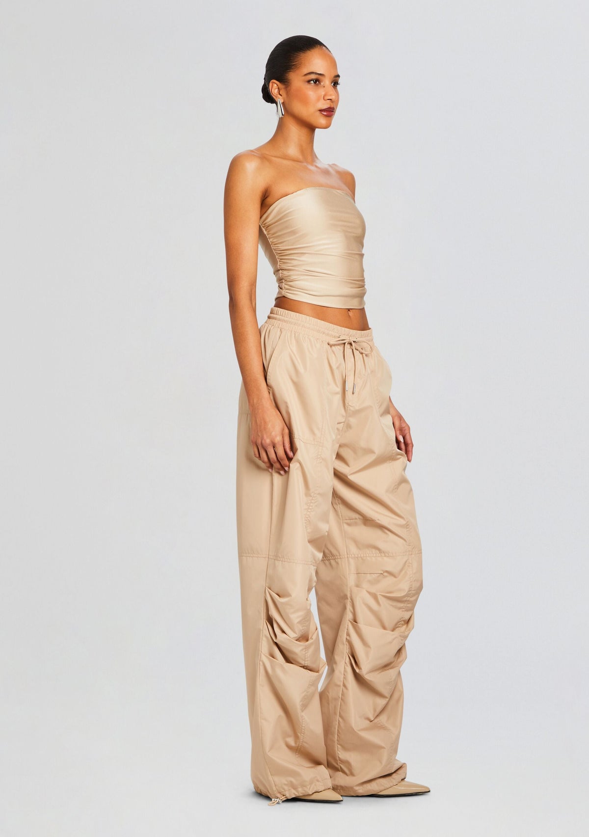 Adelia Ruched Cargo Pant by SEROYA in Oxford, product image 3